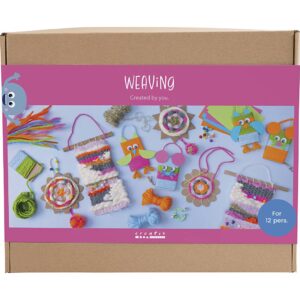977881 Creativ Company Mega hobbyset weven Wandbevestigingen hangers uilen muis diverse kleuren