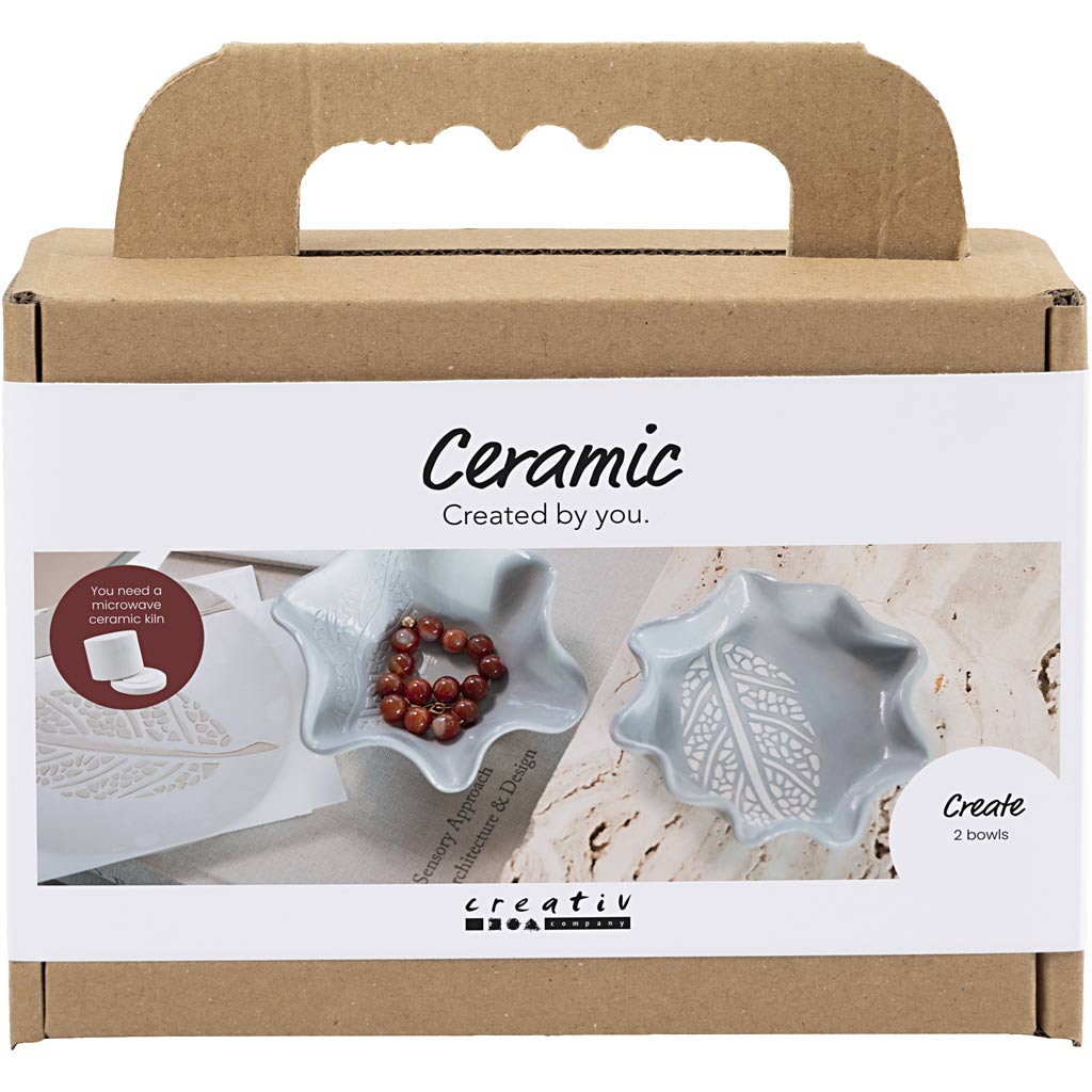 977885 Creativ Company Mini hobbyset keramiek lichtgrijs