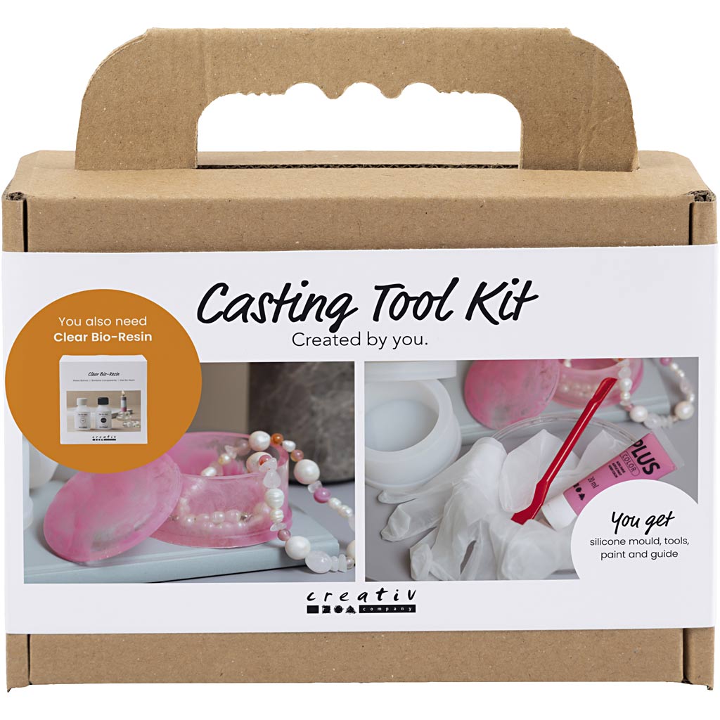 977892 Creativ Company Gereedschapsset gieten transparant glans transparentkleuren