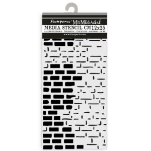 KSTDL110 - Stamperia Art of Travelling Thick Stencil 12x25cm Bricks