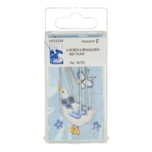6 borduurnaalden met punt - 18 - 22