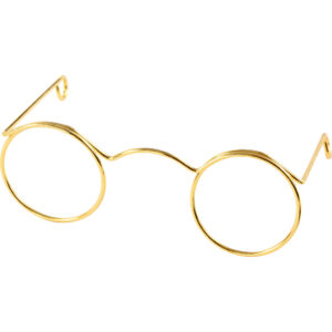 Bril Amigurumi 60mm - 10stuks - goud