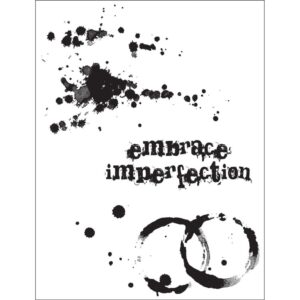 CMS028 Tim Holtz Cling Stamps Spills & Splatters 7"X8.5"