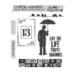 CMS046 Tim Holtz Cling Rubber Stamp Creative Muse