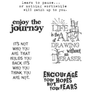 CMS078 Tim Holtz Cling Rubber Stamp Just Thoughts