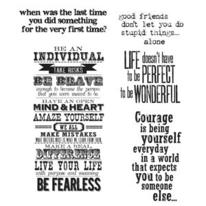 CMS165 Tim Holtz Cling Rubber Stamp Set Way With Words