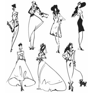 CMS 214 Tim Holtz Cling Rubber Stamp Set Runway