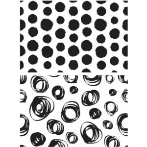 CMS 382 Tim Holtz Cling Stamps Dots & Circles 7"X8.5"