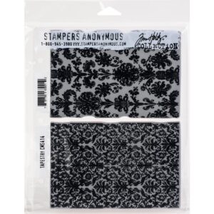CMS 414 Tim Holtz Cling Stamps Tapestry 7"X8.5"