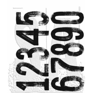 CMS483 Tim Holtz Cling Stamps Paint By Number