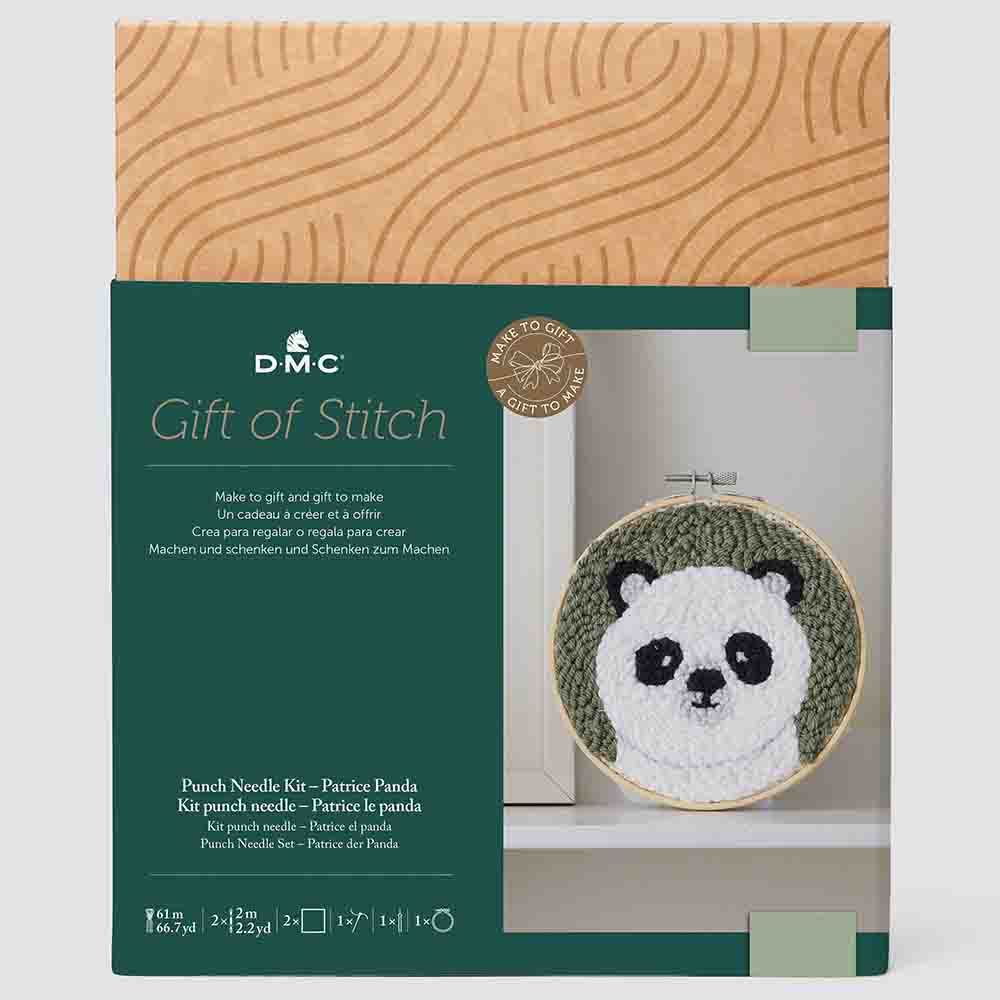 DMC Punch Needle kit Panda - Afbeelding 6
