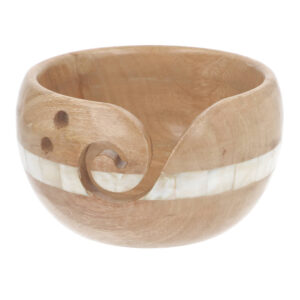 Scheepjes Yarn bowl mangohout en parelmoer 15x9cm