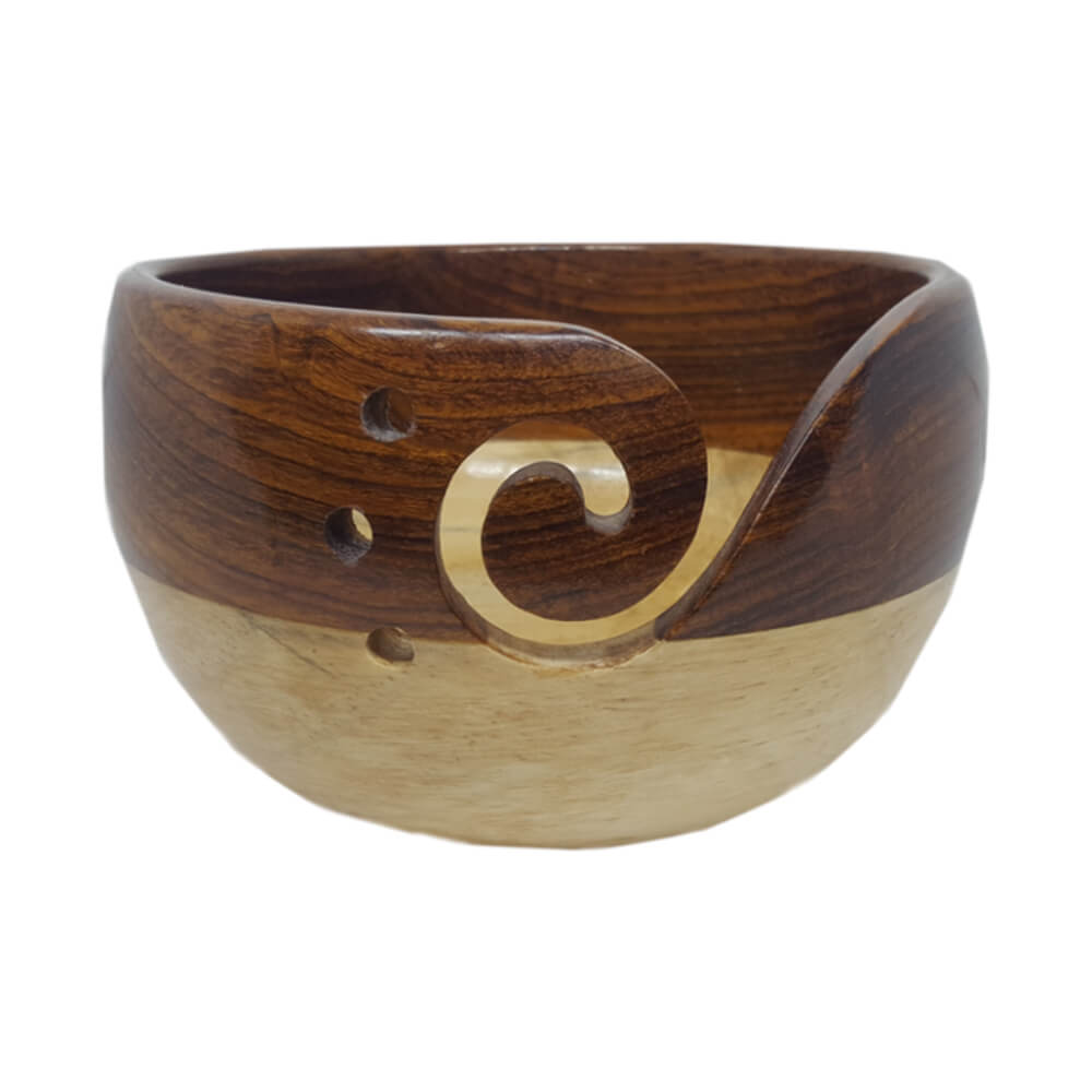 Scheepjes Yarn bowl rozenhout en dennenhout