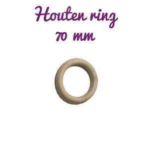 Houten ring 7 cm - prijs per stuk