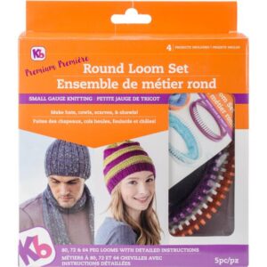 KB8100 Authentic Knitting Board Premium Round Loom Set