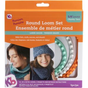 KB8150 Authentic Knitting Board Chunky Round Loom 3/Pkg