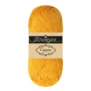 Scheepjes Catona Shine 50g - 208-G Yellow Gold - Gold