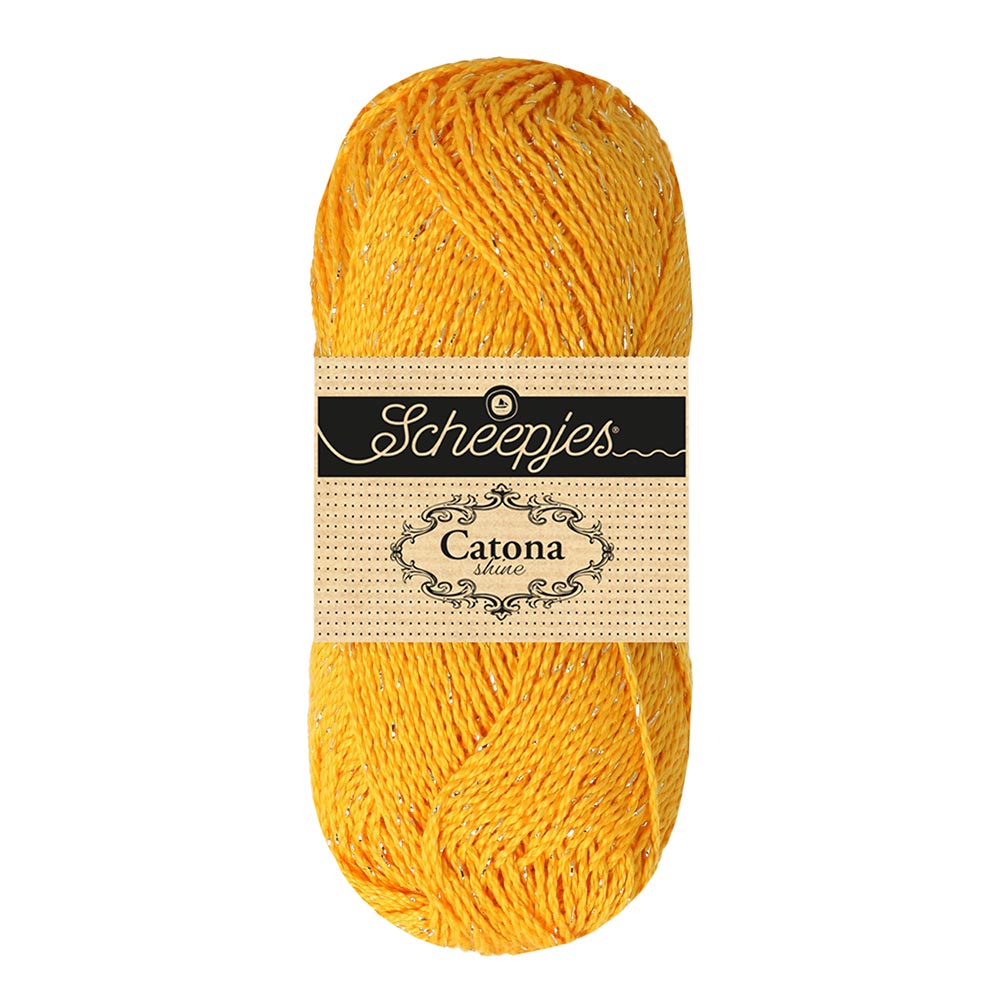 Scheepjes Catona Shine 50g - 208-G Yellow Gold - Gold