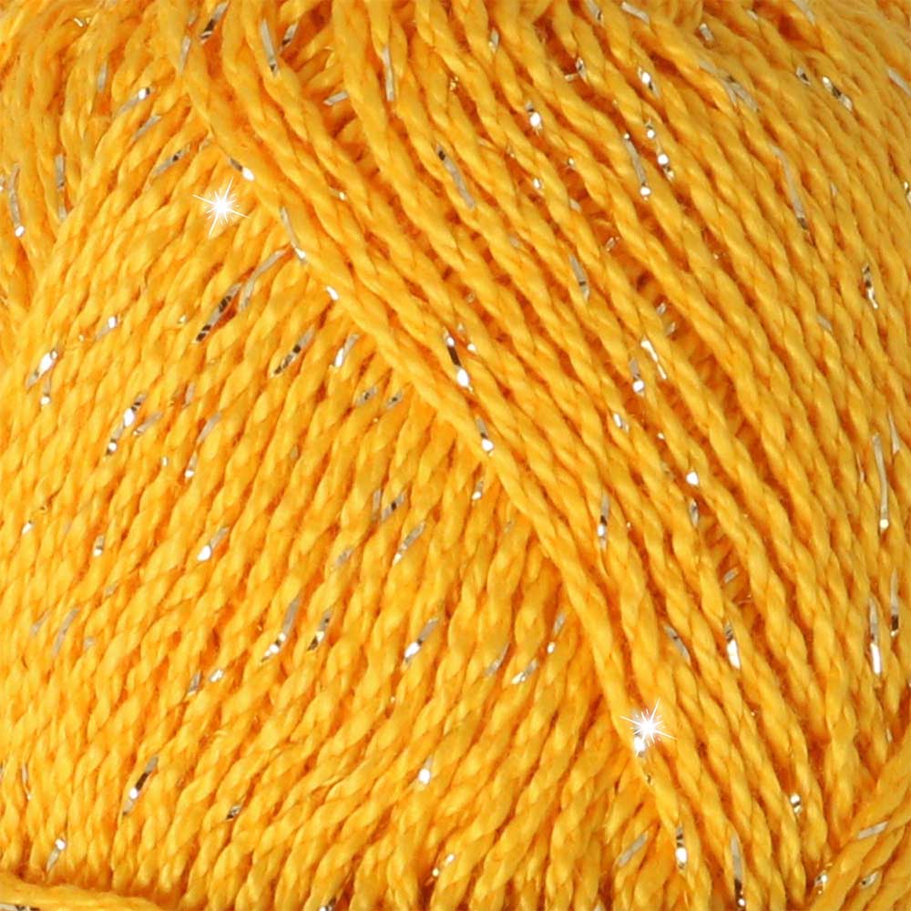 Scheepjes Catona Shine 50g - 208-G Yellow Gold - Gold - Afbeelding 2