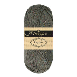 Scheepjes Catona Shine 50g - 242-R Metal Grey - Rainbow