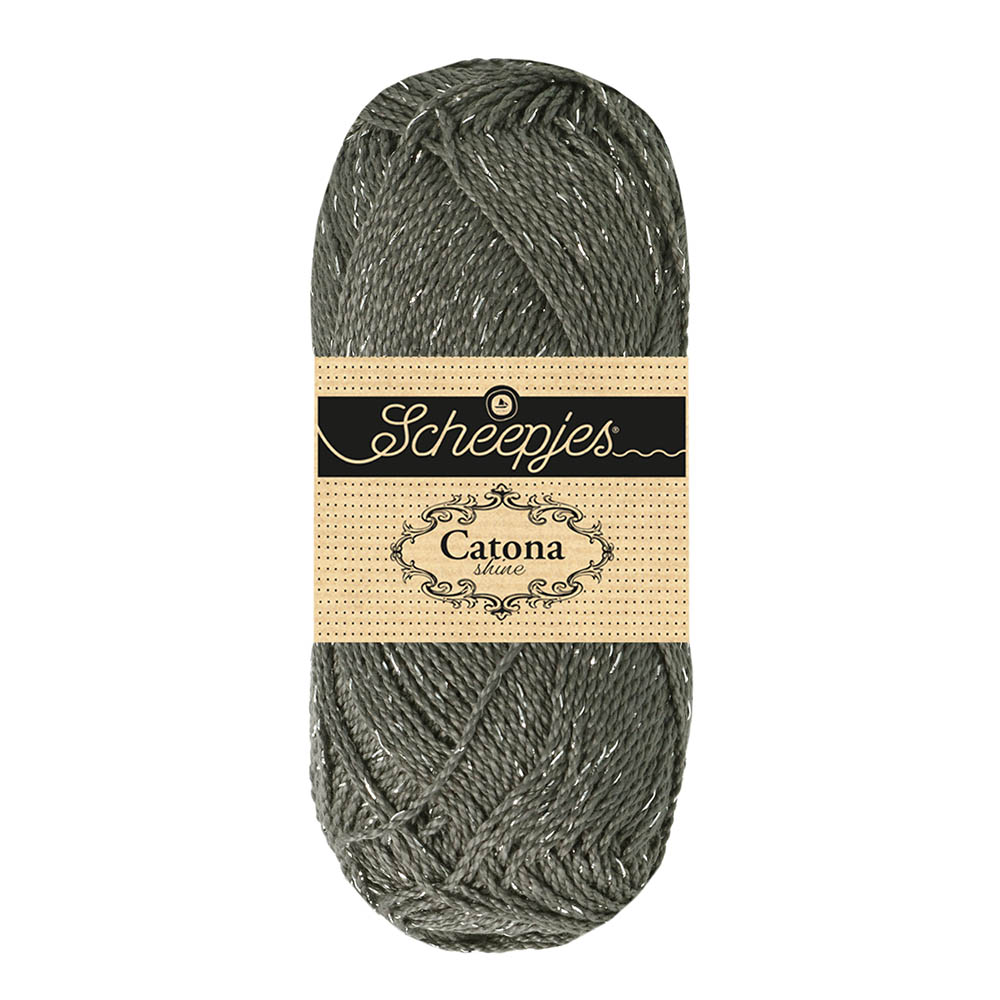 Scheepjes Catona Shine 50g - 242-S Metal Grey - Silver