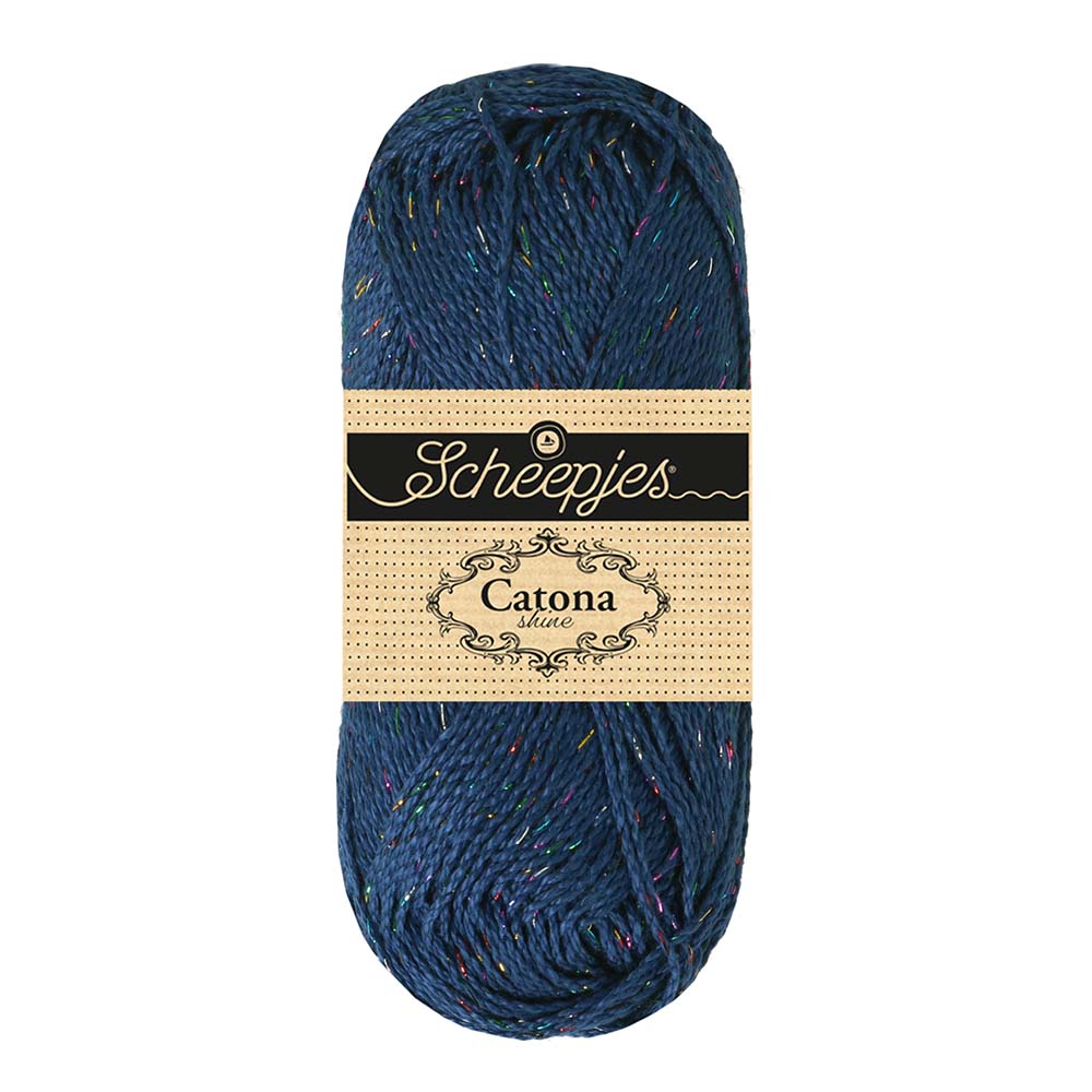 Scheepjes Catona Shine 50g - 527-R Midnight - Rainbow