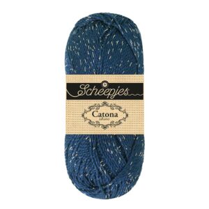 Scheepjes Catona Shine 50g - 527-S Midnight - Silver