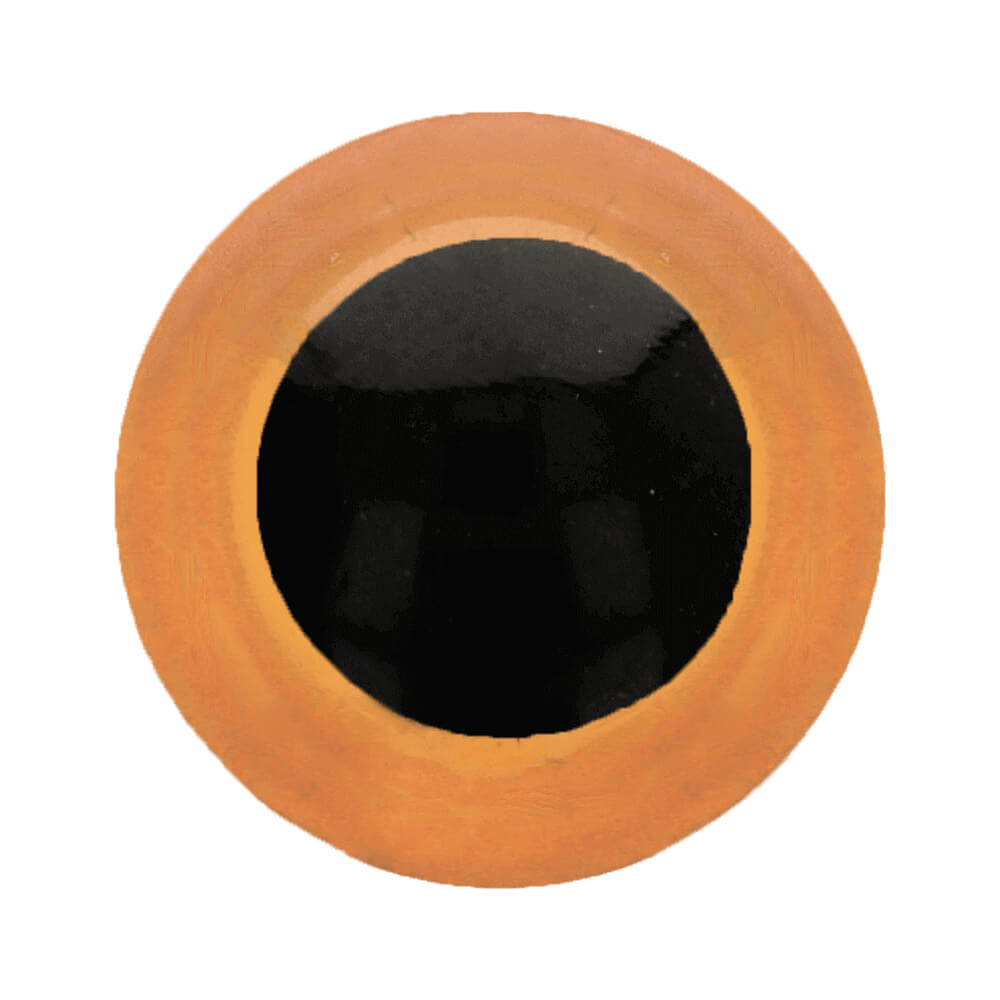 Veiligheidsoogjes 8mm oranje (5 paar)