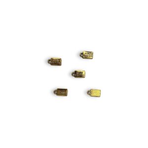 Bedel Label Goud Hand Crafted 12mm