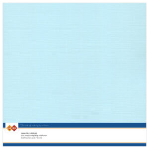 LKK-SC27 Linen Cardstock 30,5x30,5 cm Baby Blue 10pcs
