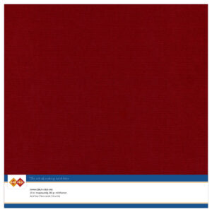 LKK-SC14 Linen Cardstock 30,5x30,5 cm Burgundy 10pcs
