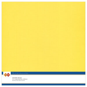 LKK-SC06 Linen Cardstock 30,5x30,5 cm Canary Yellow 10pcs