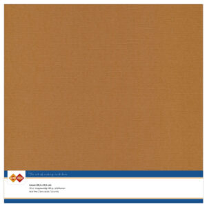 LKK-SC12 Linen Cardstock 30,5x30,5 cm Coffee Brown 10pcs