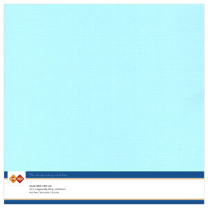 LKK-SC28 Linen Cardstock 30,5x30,5 cm Light Blue 10pcs