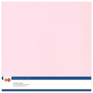 LKK-SC15 Linen Cardstock 30,5x30,5 cm Light Pink 10pcs