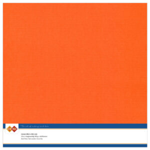 LKK-SC11 Linen Cardstock 30,5x30,5 cm Orange 10pcs