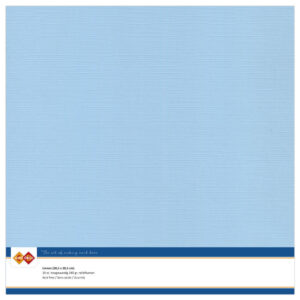LKK-SC26 Linen Cardstock 30,5x30,5 cm Soft Blue 10pcs