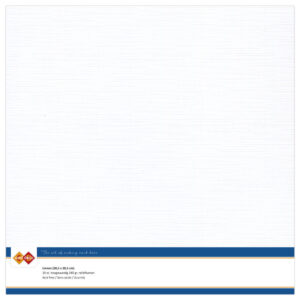 LKK-SC01 Linen Cardstock 30,5x30,5 cm White 10pcs