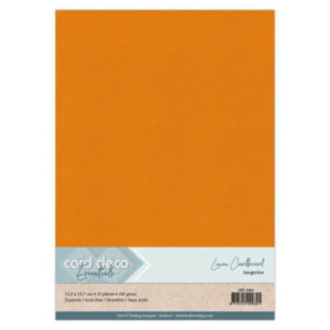 LKK-A466 Linen Cardstock A4 Tangerine 10pcs