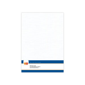 LKK-A401 Linen Cardstock A4 White 10pcs