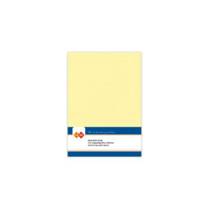 LKK-A503 Linen Cardstock A5 Light Yellow 10pcs
