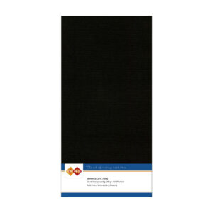 LKK-4K31 Linen Cardstock Square Black 10pcs