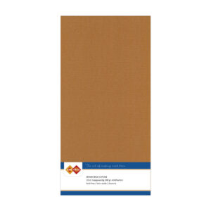 LKK-4K12 Linen Cardstock Square Coffee Brown 10pcs