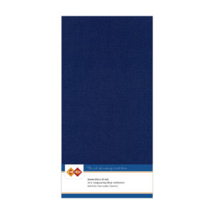LKK-4K30 Linen Cardstock Square Dark Blue 10pcs