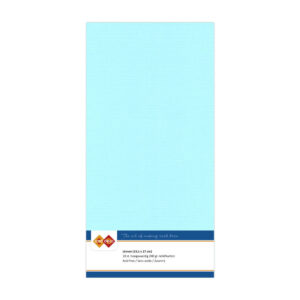 LKK-4K28 Linen Cardstock Square Light Blue 10pcs
