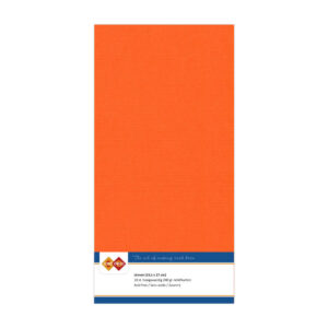 LKK-4K11 Linen Cardstock Square Orange 10pcs