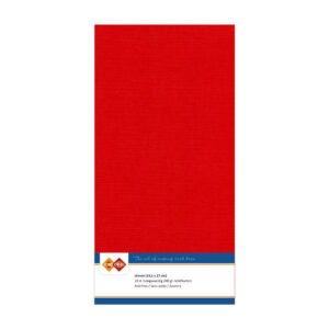 LKK-4K13 Linen Cardstock Square Red 10pcs