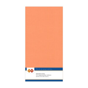 LKK-4K10 Linen Cardstock Square Soft Orange 10pcs