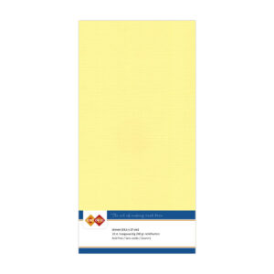 LKK-4K04 Linen Cardstock Square Yellow 10pcs