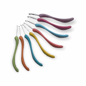 8-delige haaknaalden set kunststof ergonomisch handvat